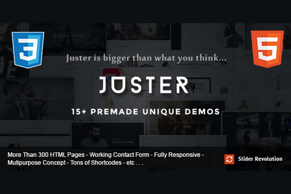 Juster - Template Website Multi-Konsep yang Menarik