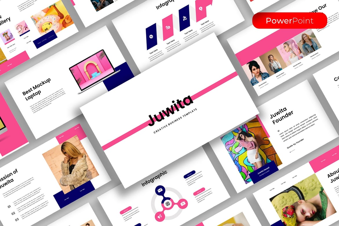 Juwita – Template PowerPoint Bisnis yang Menarik
