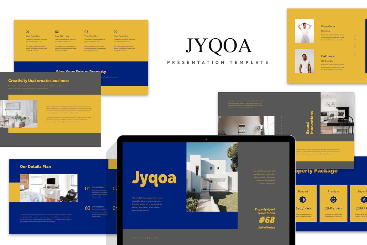 Template PowerPoint Jyqoa: Solusi Profesional untuk Presentasi Properti Anda