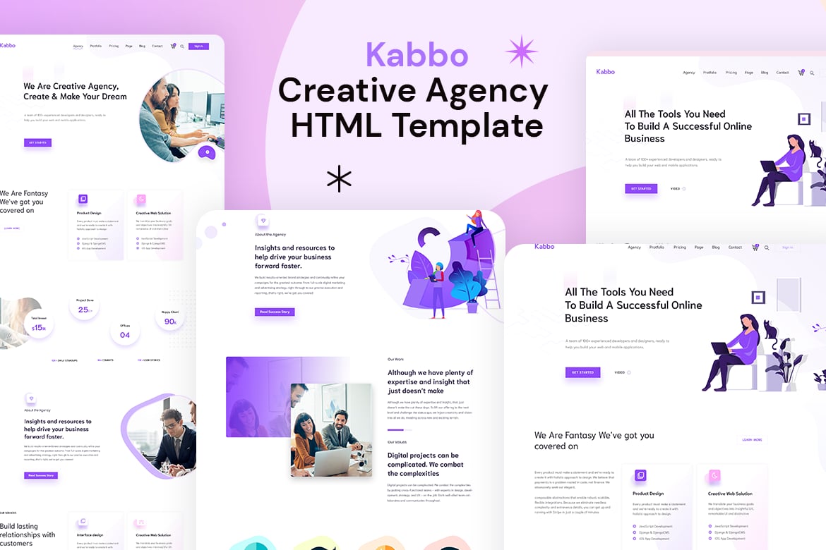 Kabbo - Template Website Kreatif untuk Agensi