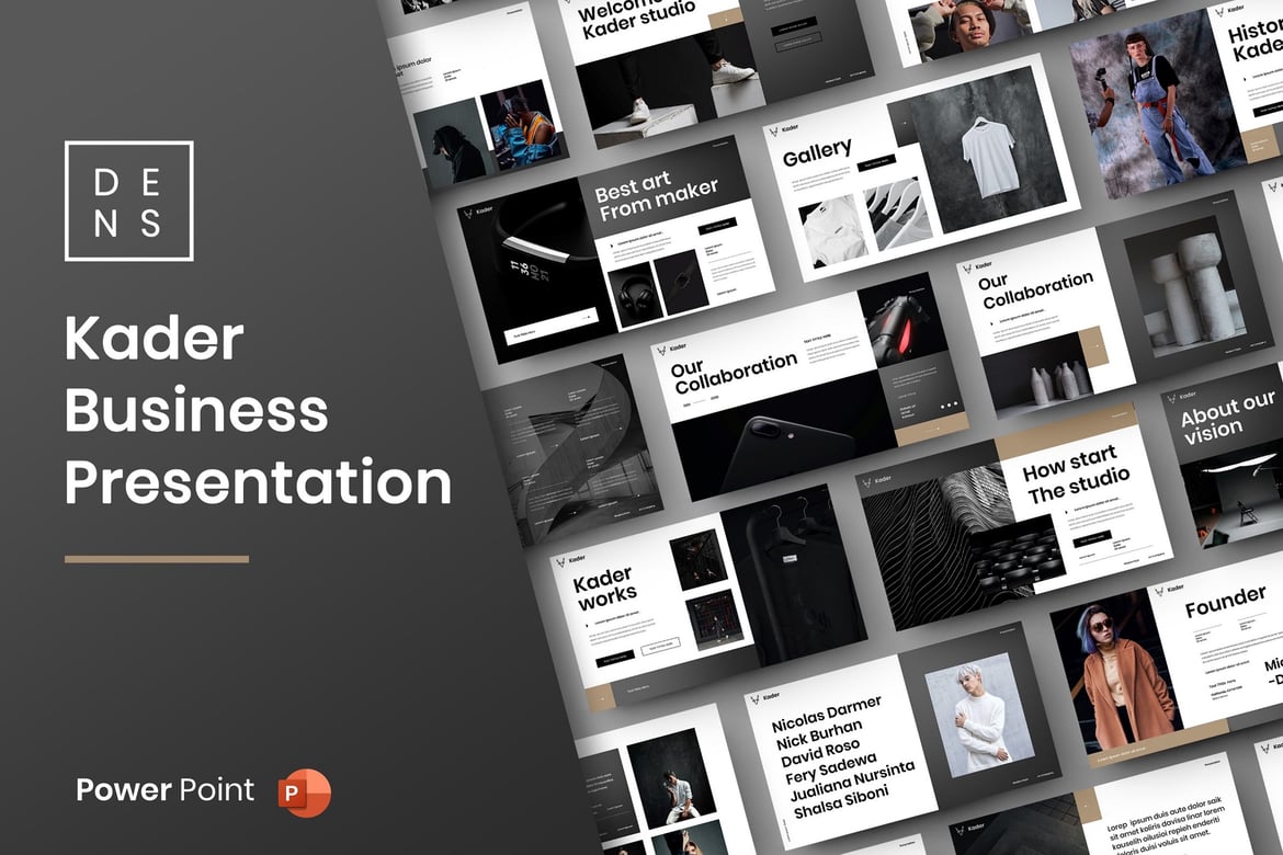 Kader – Template PowerPoint Bisnis yang Menarik