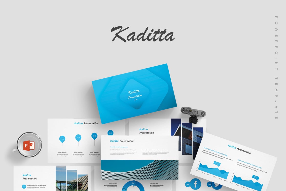 Kaditta - Template Powerpoint Serbaguna yang Menarik