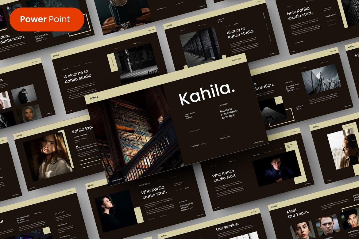 Kahila - Template PowerPoint Bisnis Modern