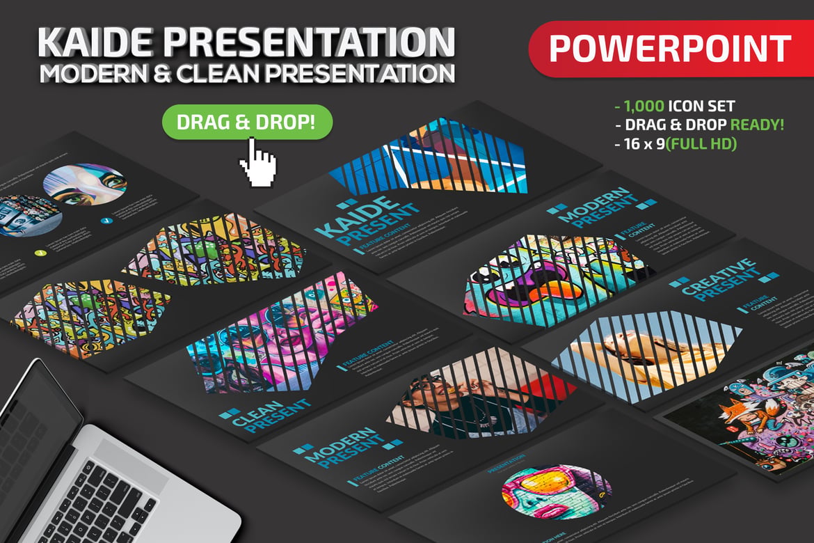 Template Presentasi Powerpoint Kaide yang Menarik dan Profesional
