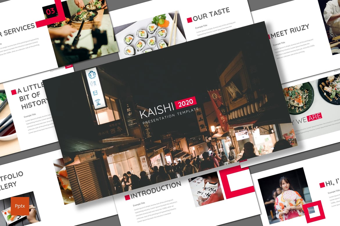Kaishi - Template Presentasi PowerPoint Kreatif dan Minimalis
