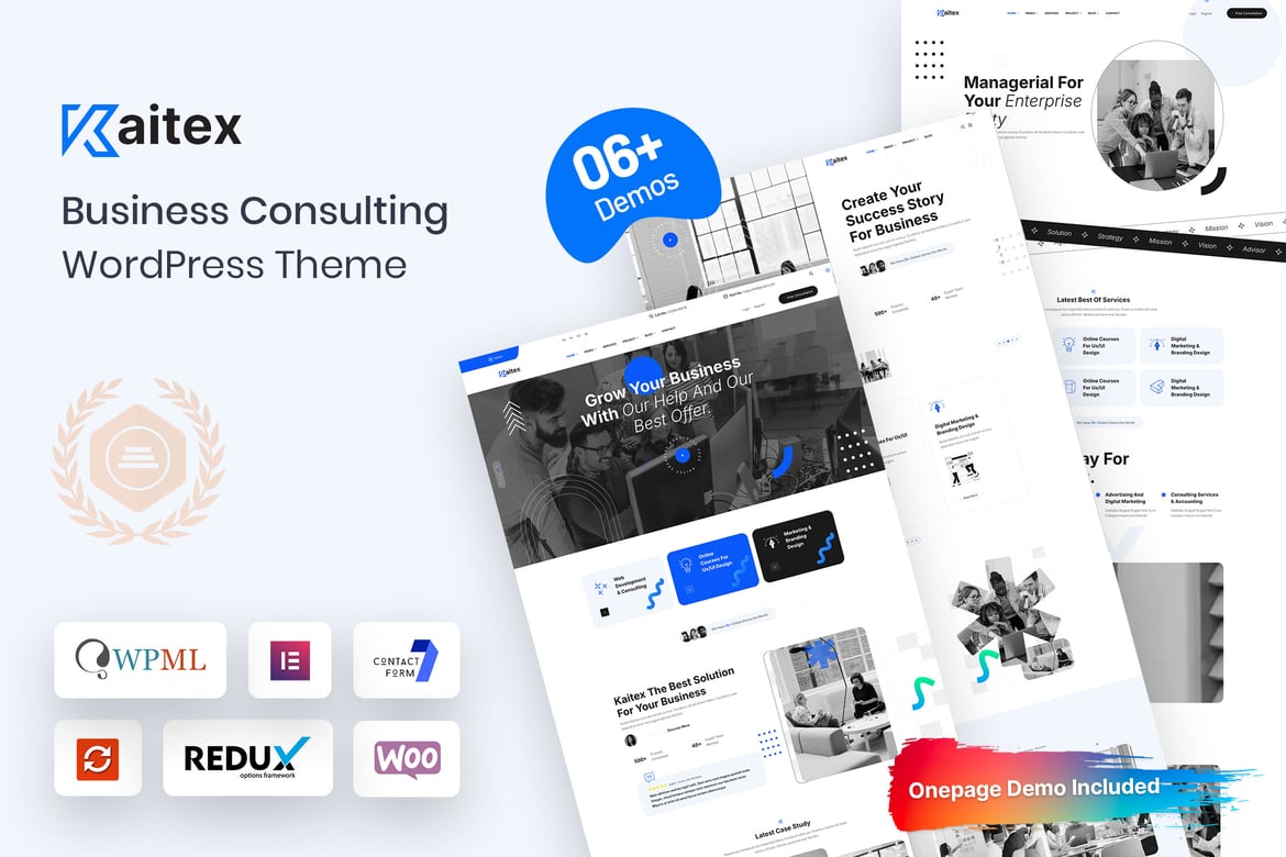 Kaitex - Tema WordPress Konsultasi Bisnis yang Fleksibel dan Modern