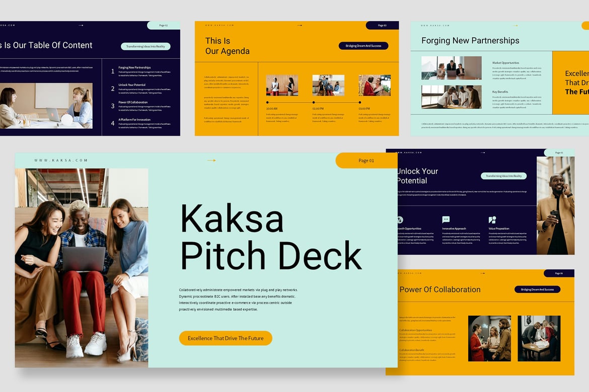 Kaksa: Template Powerpoint Presentasi Bisnis yang Menginspirasi
