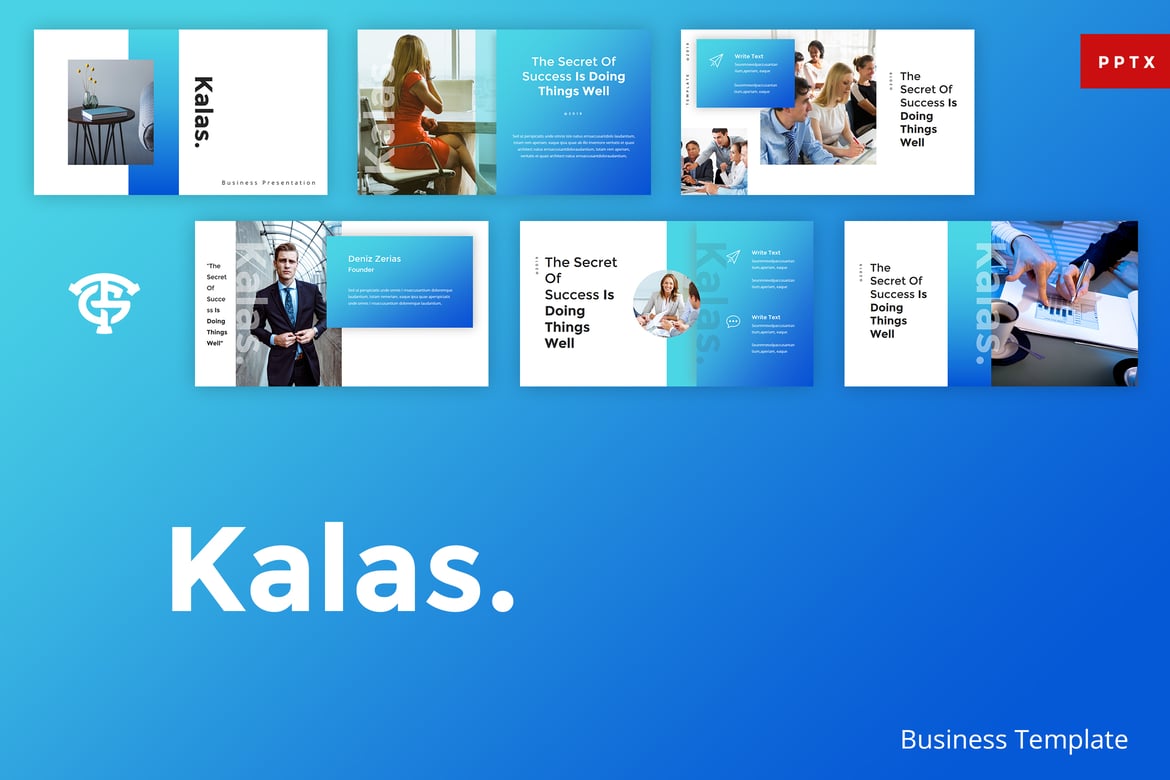 Template PowerPoint Kalas Business yang Kreatif dan Profesional