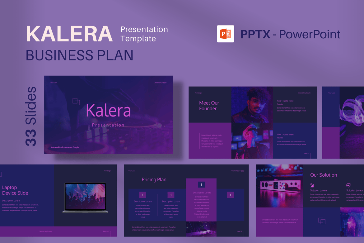 Template Presentasi Rencana Bisnis Kalera yang Menarik dan Profesional