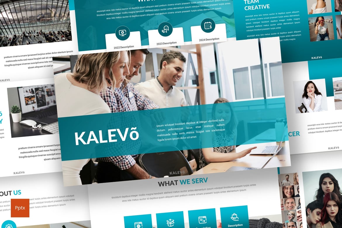 Kalevo - Template PowerPoint Bisnis Modern dan Kreatif