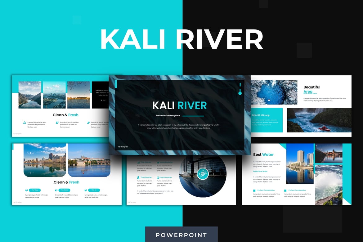 Kali River - Template Presentasi Powerpoint yang Menarik