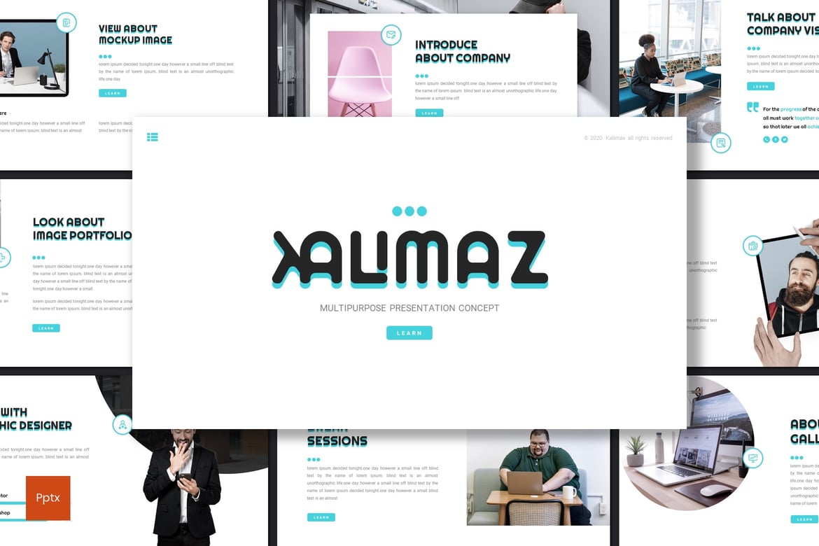 Kalimax - Template Powerpoint Bisnis yang Menarik dan Profesional