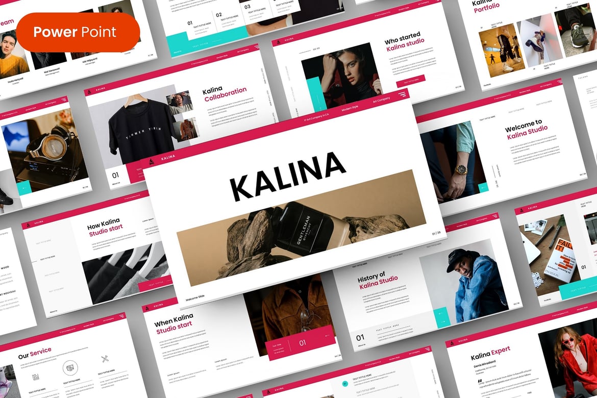 Kalina – Template PowerPoint Bisnis yang Menarik