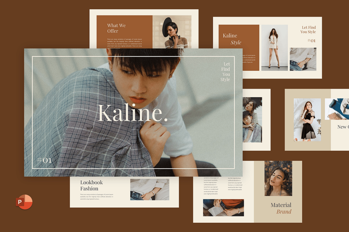 Kaline - Template Presentasi Fashion yang Elegan