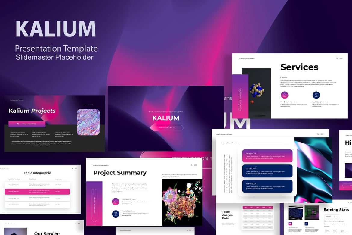 Template Powerpoint Kalium yang Menarik dan Serbaguna