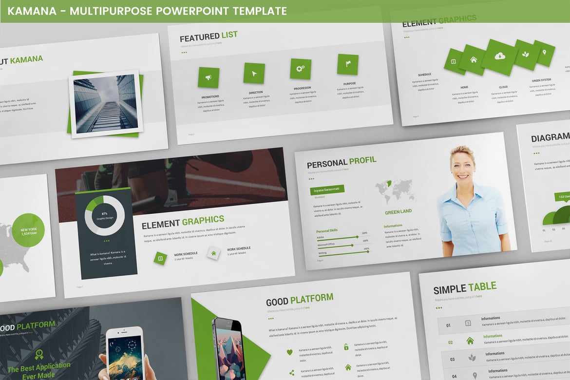 Template Powerpoint Kamana: Solusi Presentasi Profesional Anda