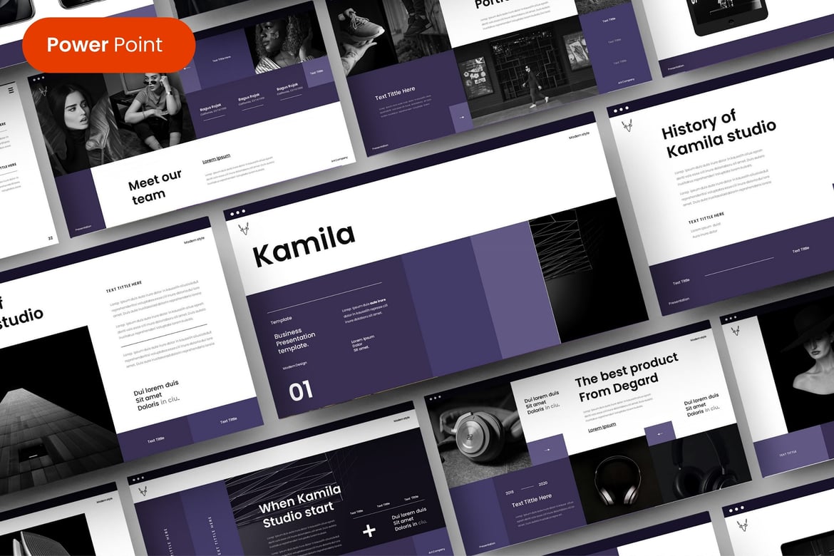 Kamila – Template PowerPoint Bisnis yang Menarik