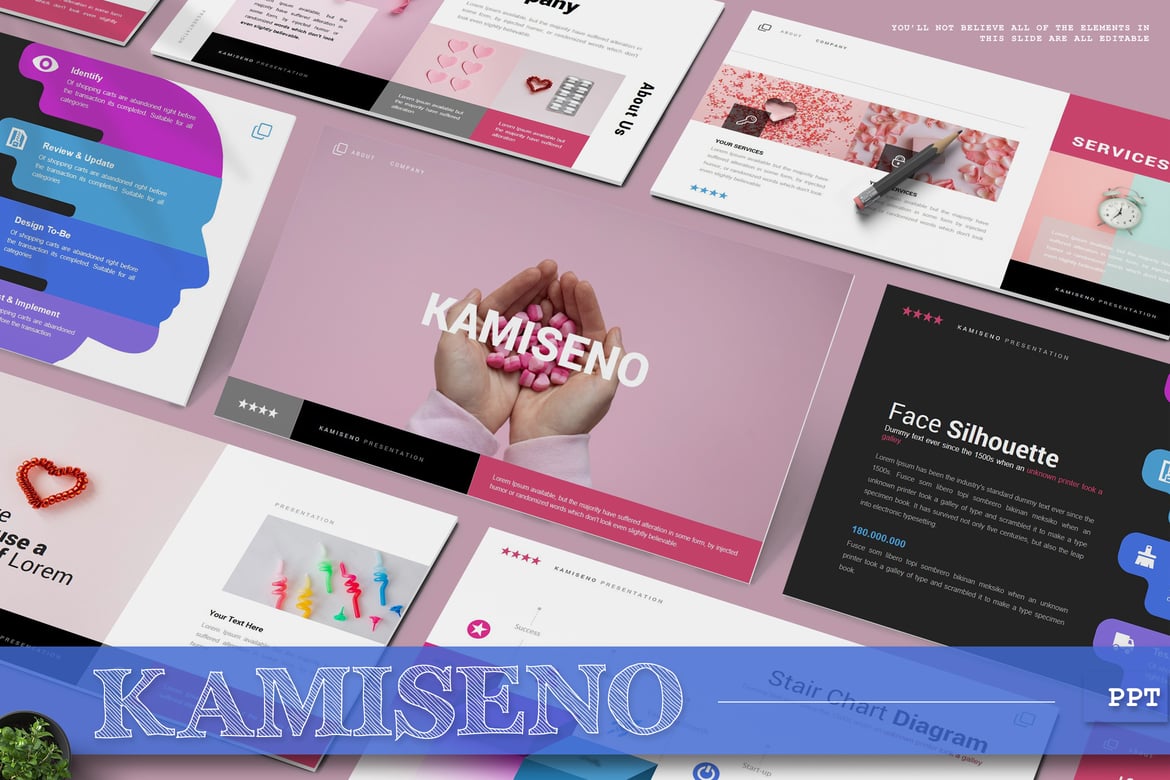 Template PowerPoint Kamiseno - Solusi Presentasi Kreatif Anda