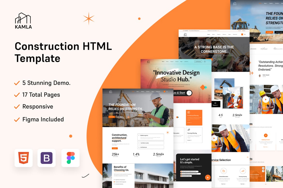 Kamla - Template Website Konstruksi dan Industri