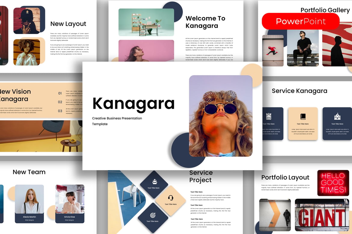 Kanagara – Template PowerPoint Bisnis yang Menarik