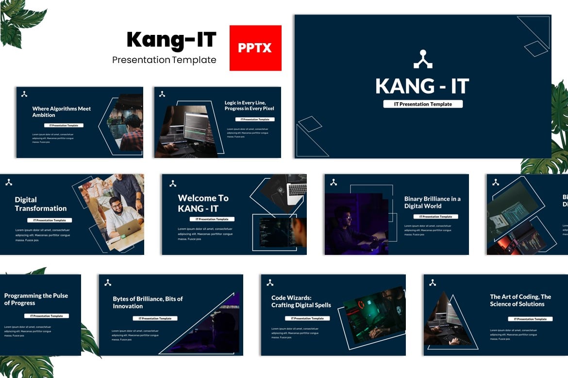 Template Powerpoint Kang-It: Desain Modern untuk Presentasi Teknologi