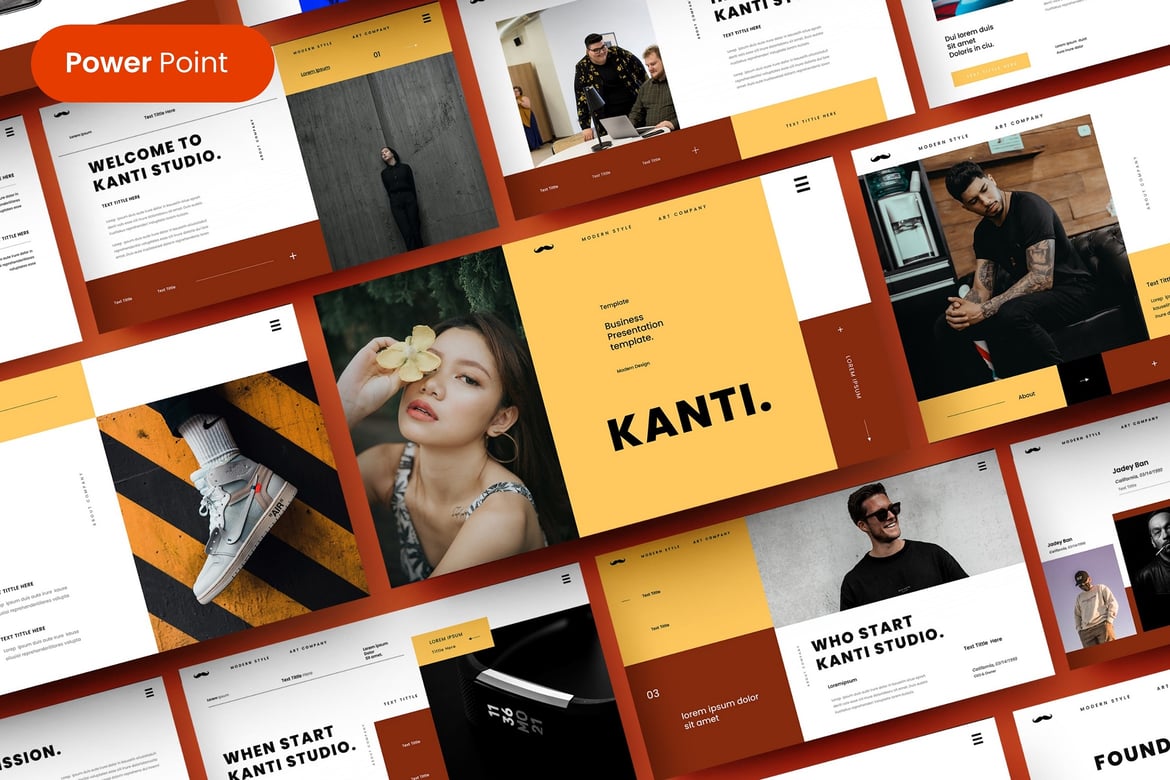 Kanti – Template PowerPoint Bisnis yang Menarik