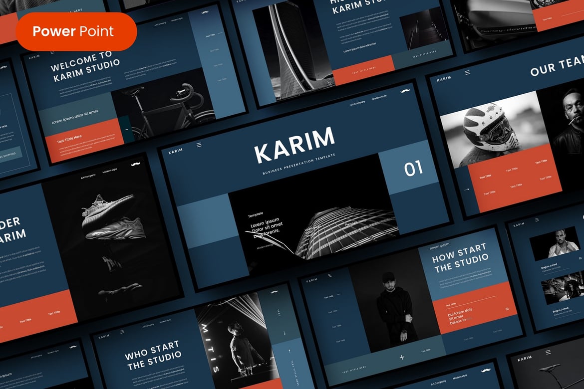 Karim – Template PowerPoint Bisnis yang Menarik