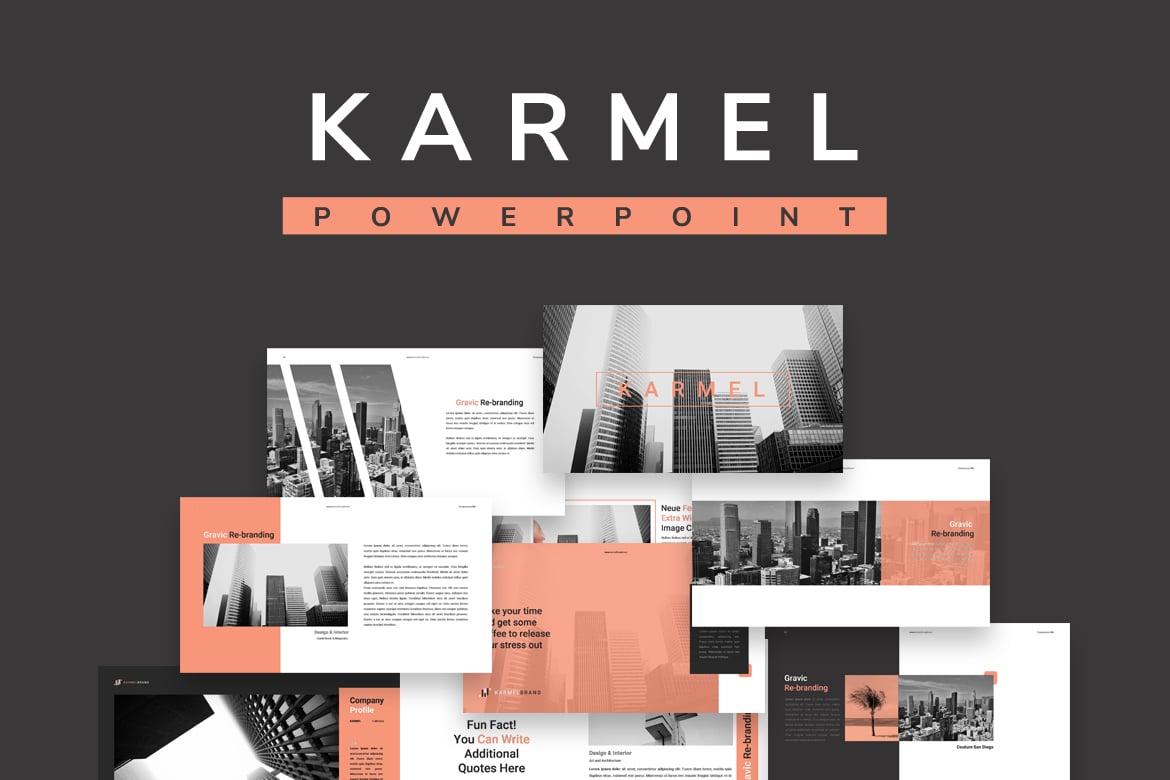 Template PowerPoint Karmel: Presentasi Minimalis yang Elegan