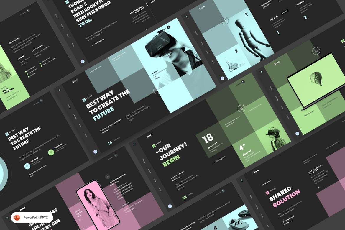 Karra - Template PowerPoint Presentasi Pitch yang Menarik