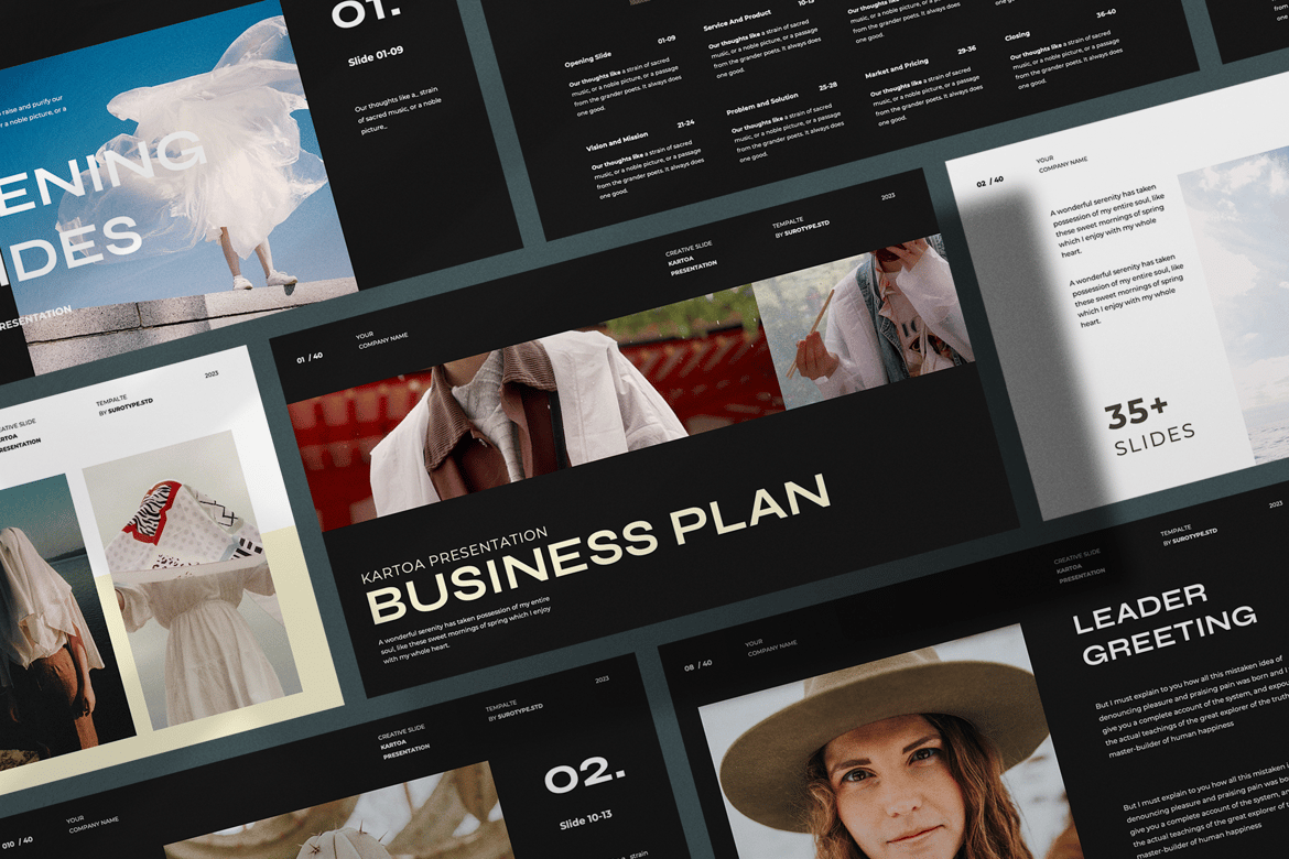Kartoa - Template PowerPoint Modern untuk Rencana Bisnis