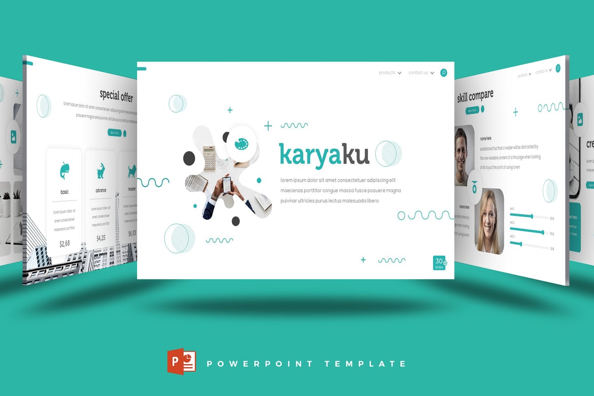Karyaku - Template Powerpoint Serbaguna yang Menarik