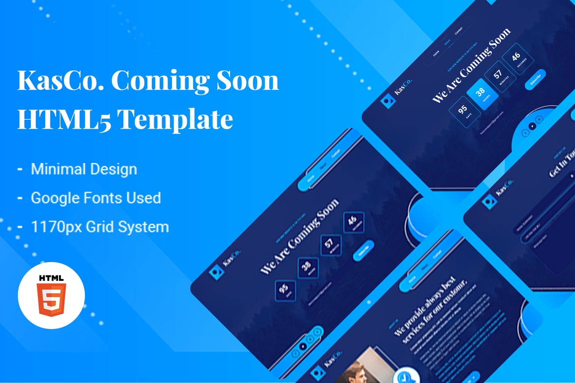 KasCo - Template Website Coming Soon yang Kreatif dan Menarik