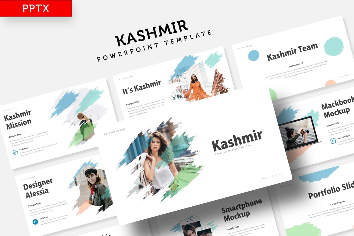 Template Presentasi Profesional Kashmir - Powerpoint yang Menarik