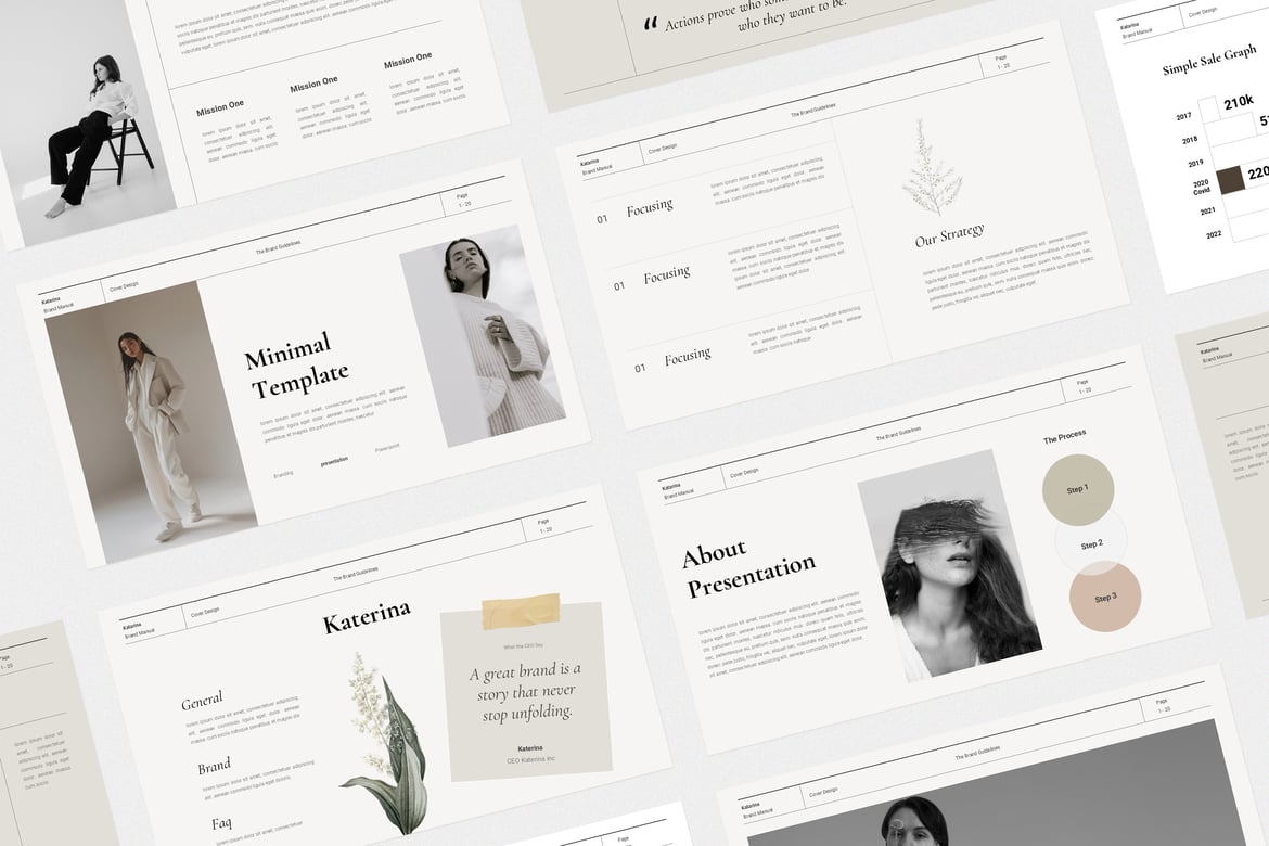 Template PowerPoint Katarina: Presentasi Menarik untuk Branding Anda