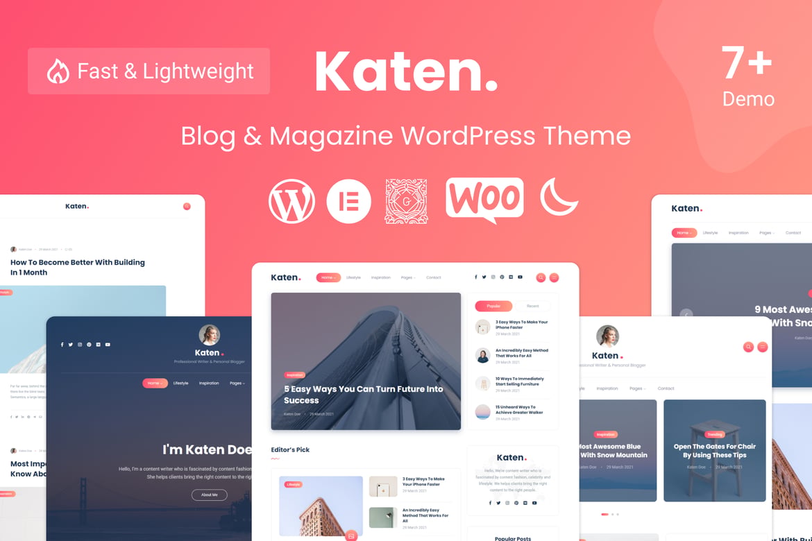 Katen - Tema WordPress Blog & Majalah Modern dan Responsif