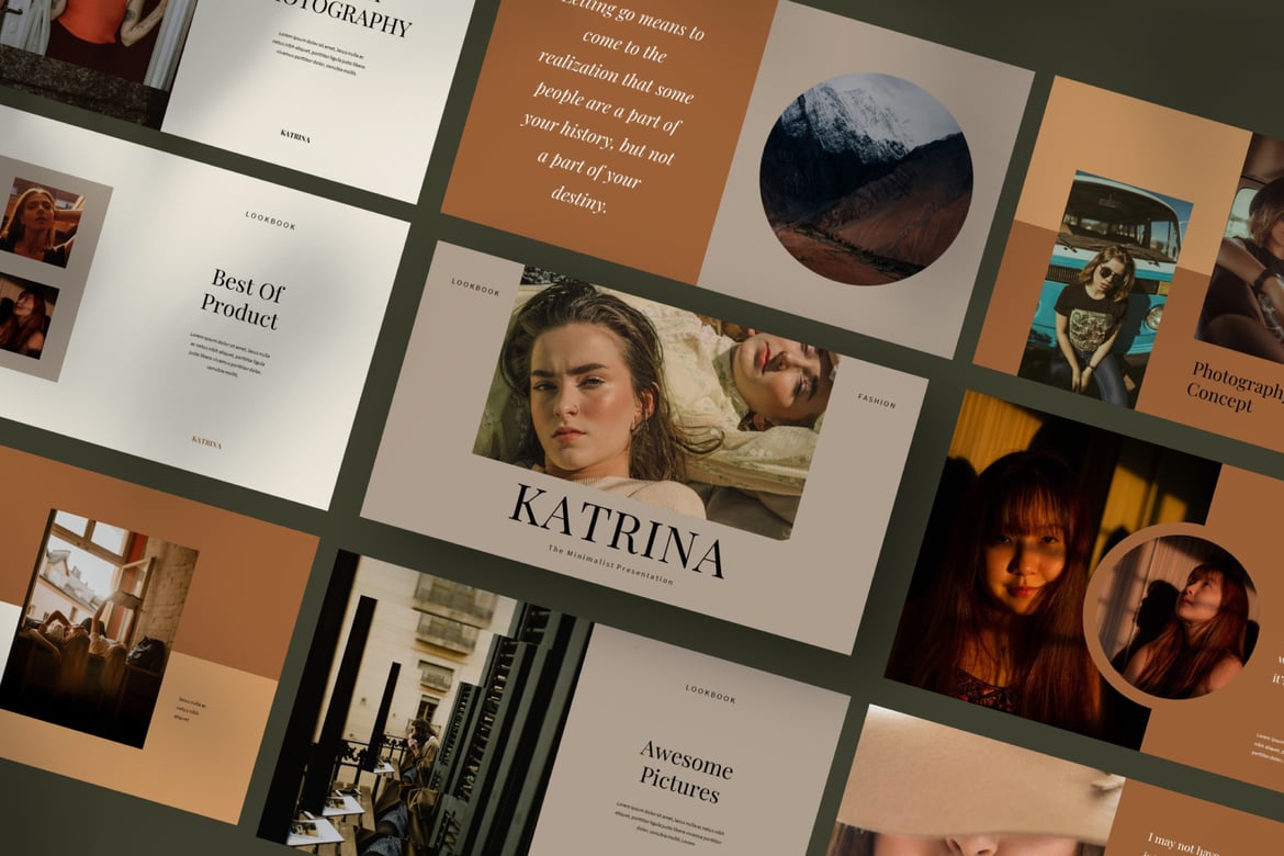 Template Powerpoint Katrina yang Menarik dan Profesional