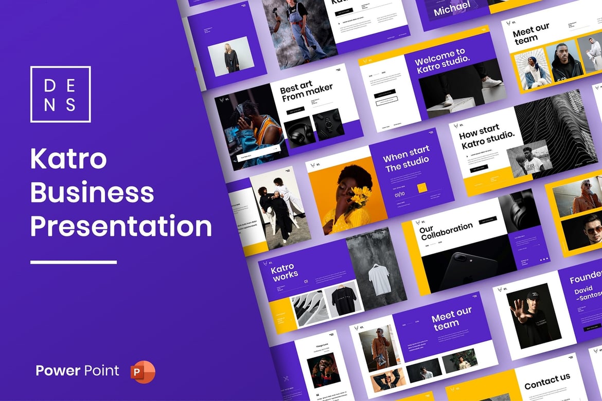 Katro – Template PowerPoint Bisnis Profesional