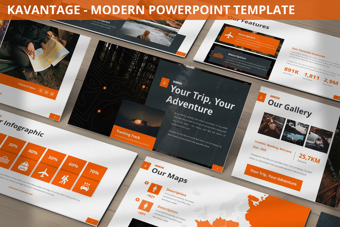 Kavantage - Template Presentasi Powerpoint Modern dan Menarik