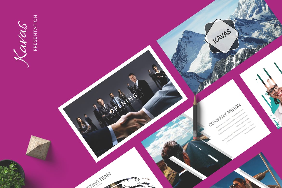 Template PowerPoint Kavaz - Solusi Presentasi Profesional Anda
