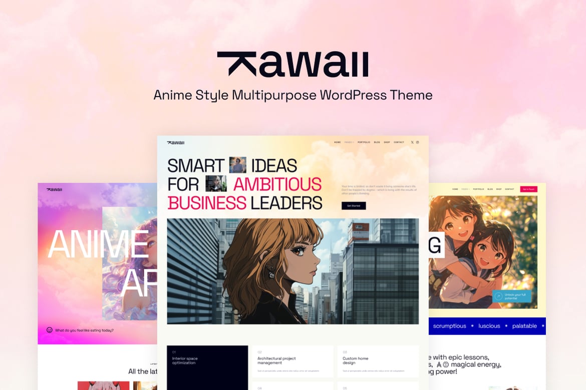 Tema WordPress Kawaii: Solusi Modern untuk Bisnis Anda