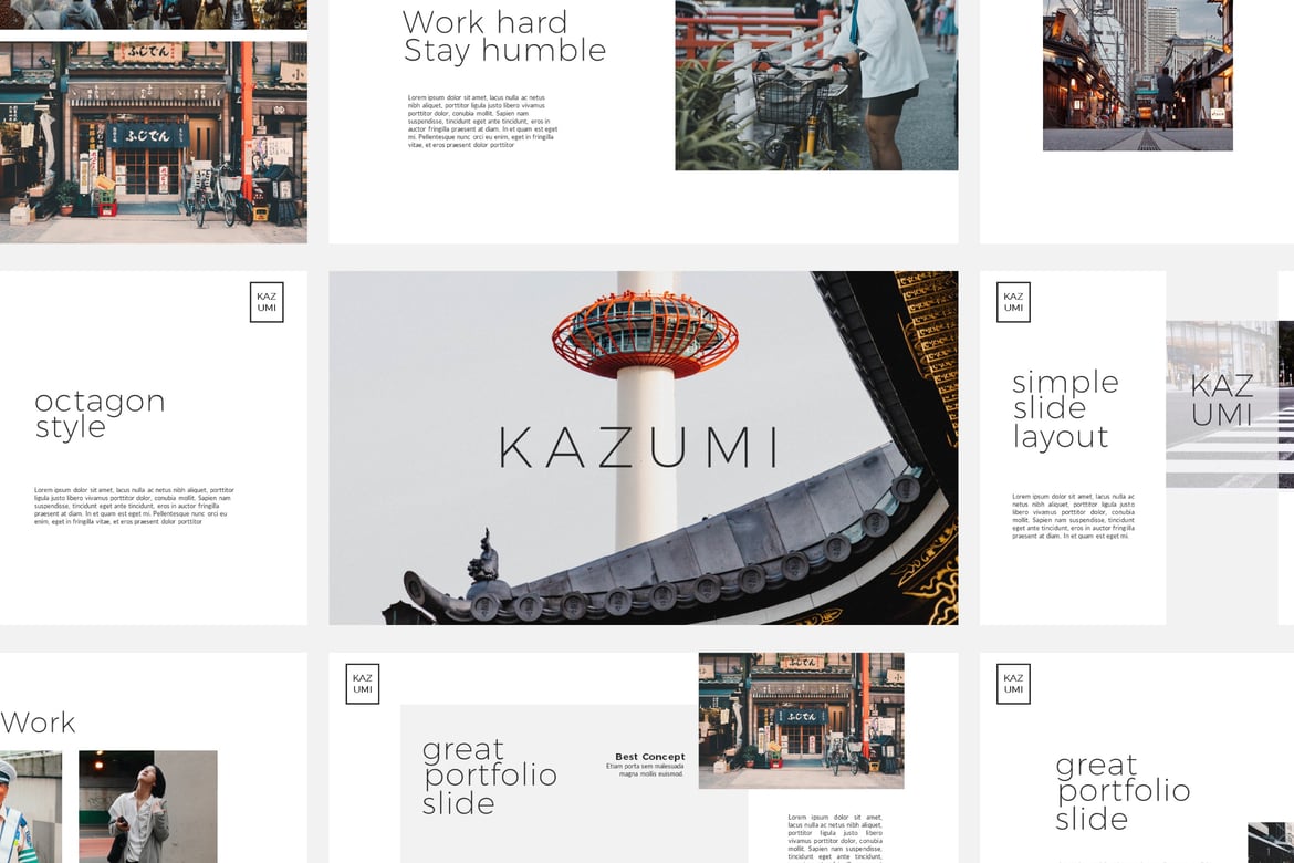 Kazumi - Template Presentasi PowerPoint yang Stylish dan Multifungsi