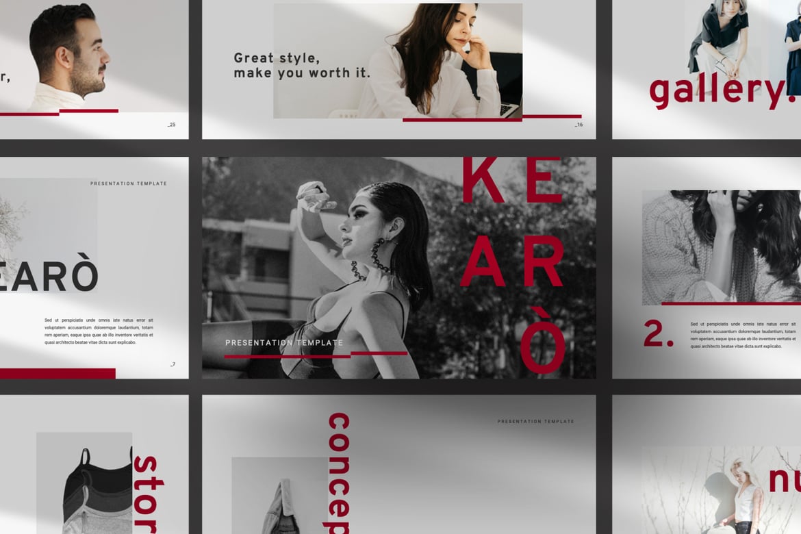 Template Presentasi PowerPoint Kearo yang Profesional dan Modern