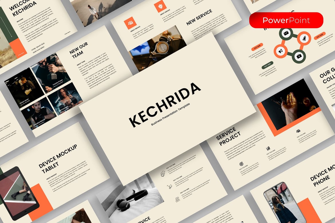 Kechrida - Template PowerPoint Bisnis yang Menarik