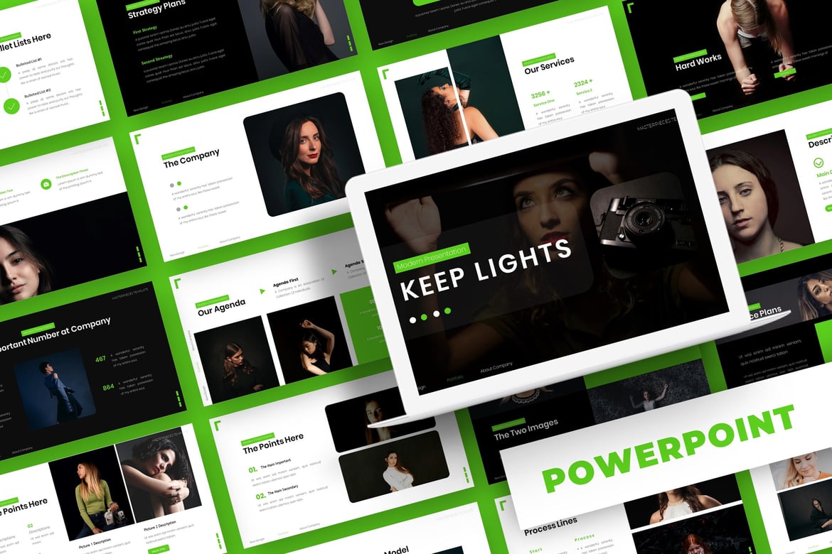 Template Powerpoint Keep Light - Solusi Presentasi Profesional