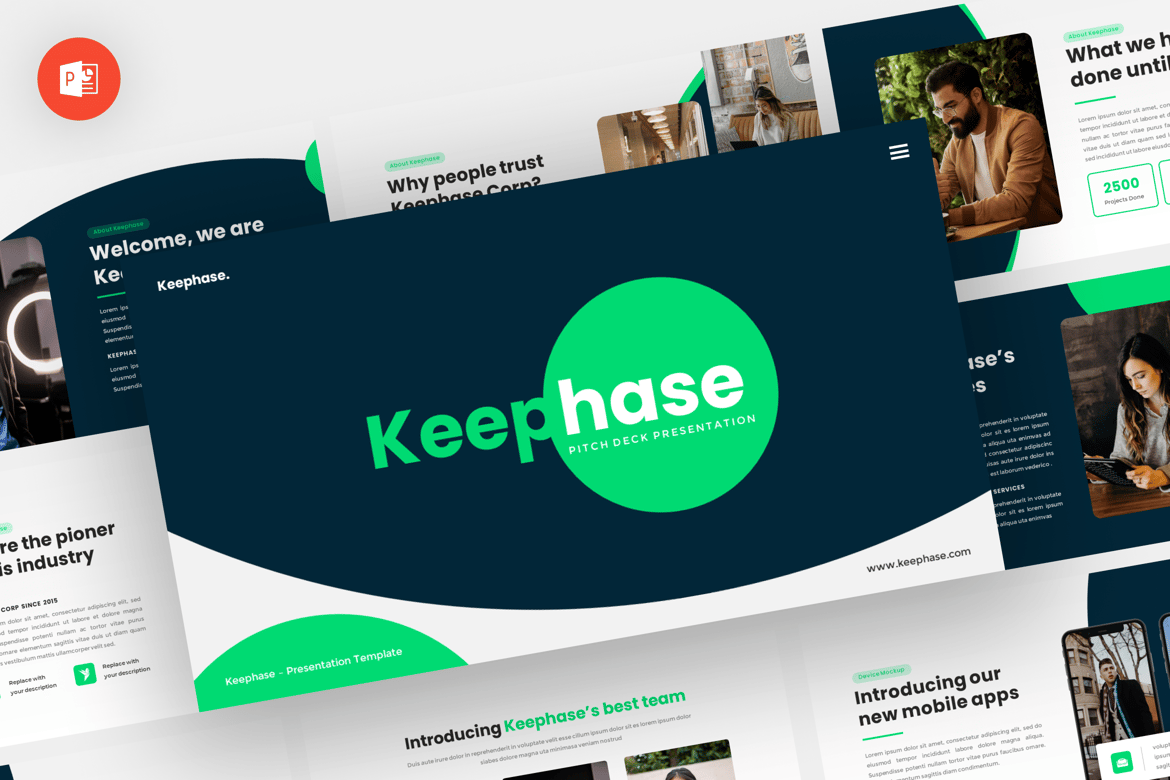 Template Presentasi PowerPoint Keephase - Desain Modern dan Profesional