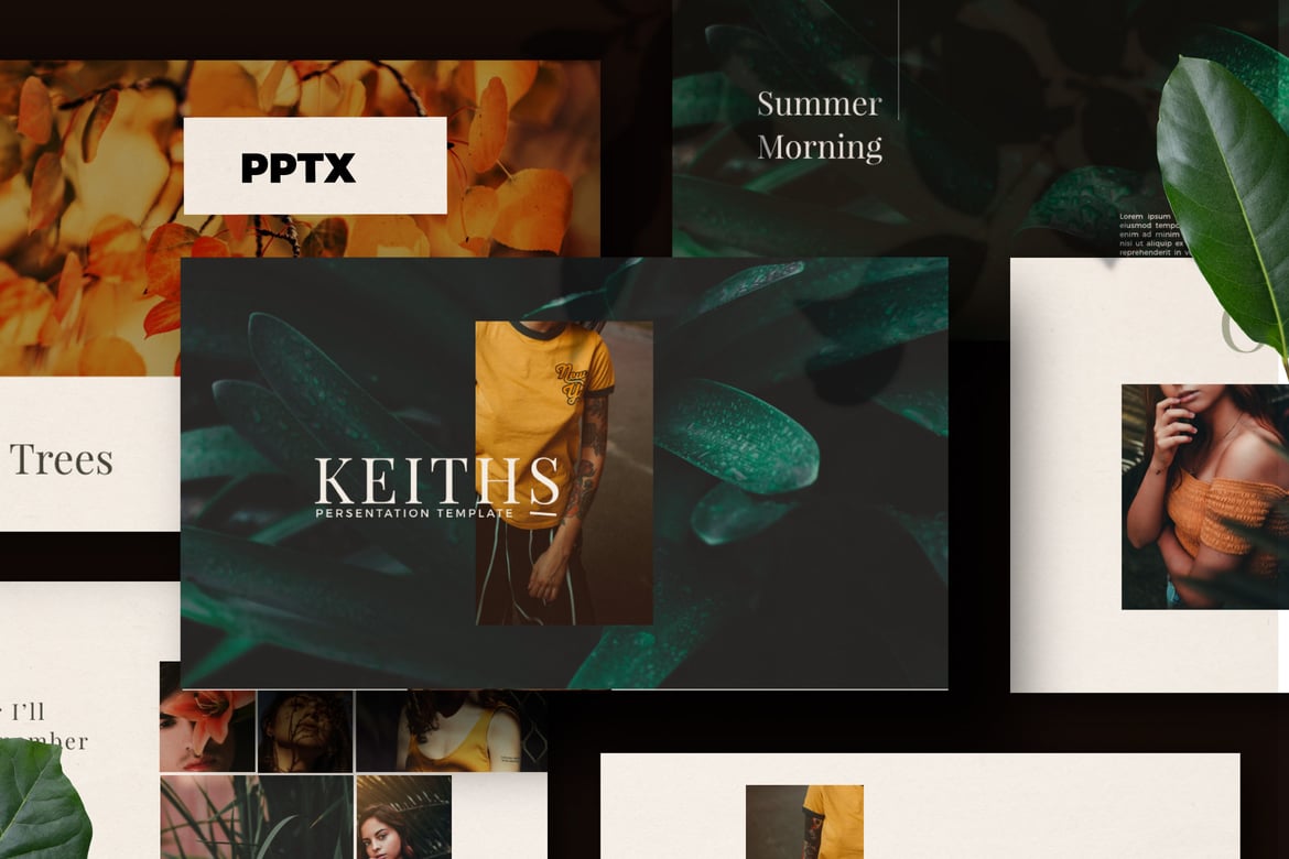 Template PowerPoint Bisnis Kreatif Keiths - Solusi Presentasi Modern