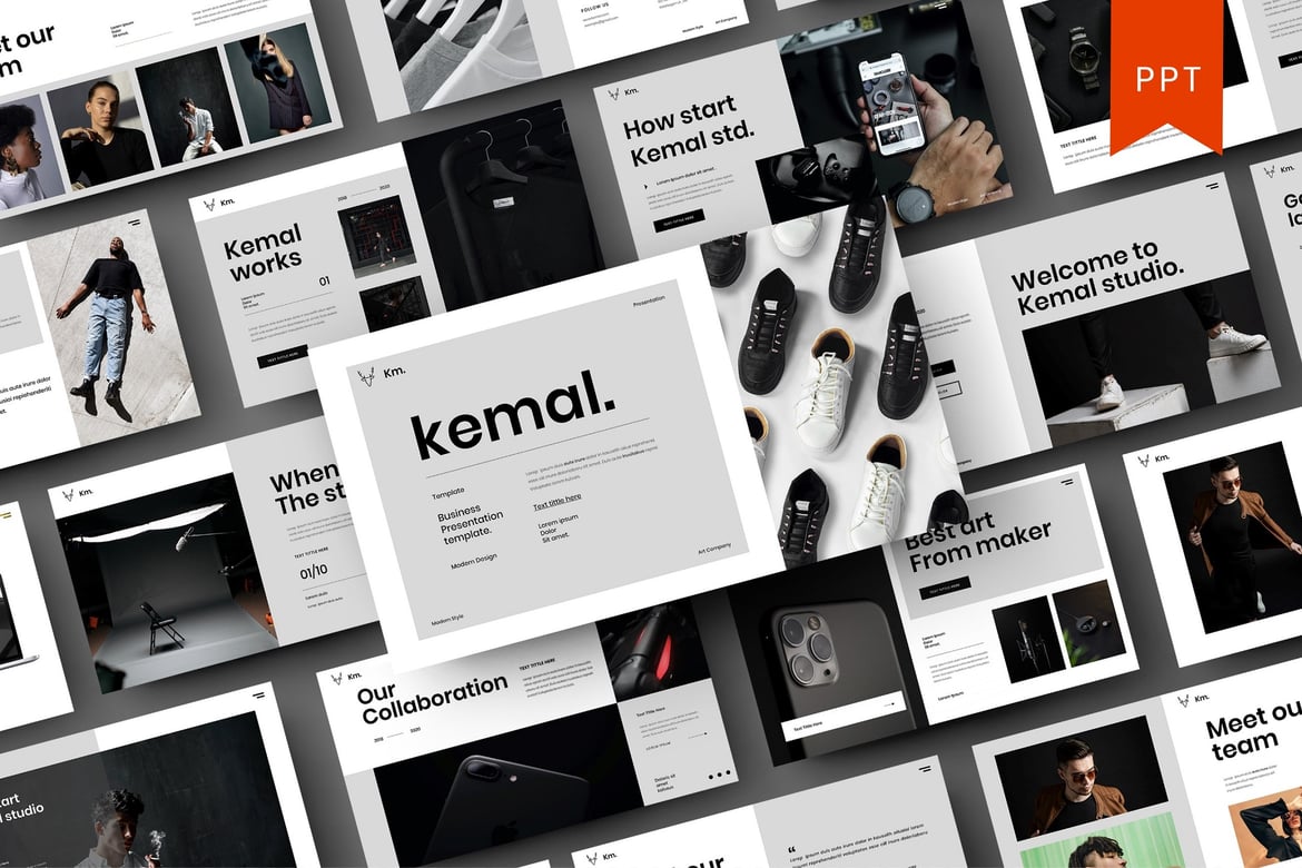 Kemal – Template PowerPoint Bisnis yang Menarik
