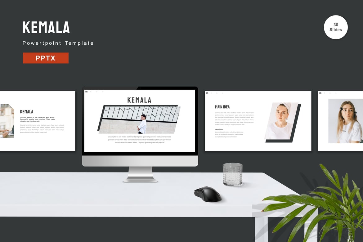Kemala - Template Presentasi PowerPoint Modern