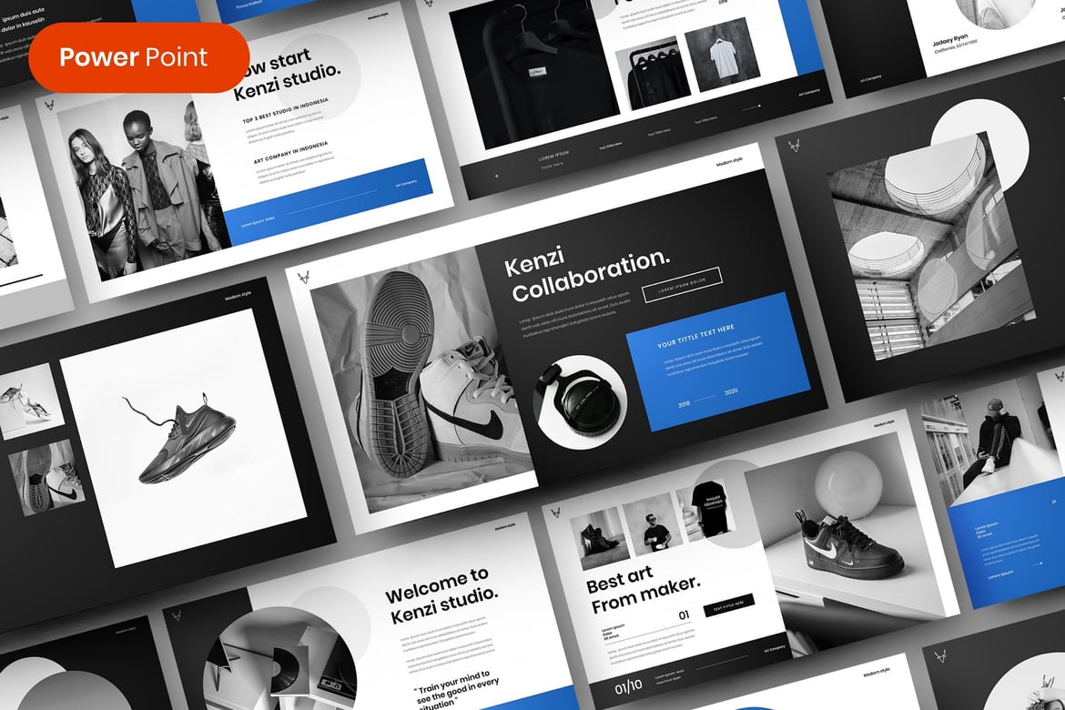 Kenzi – Template PowerPoint Bisnis Profesional