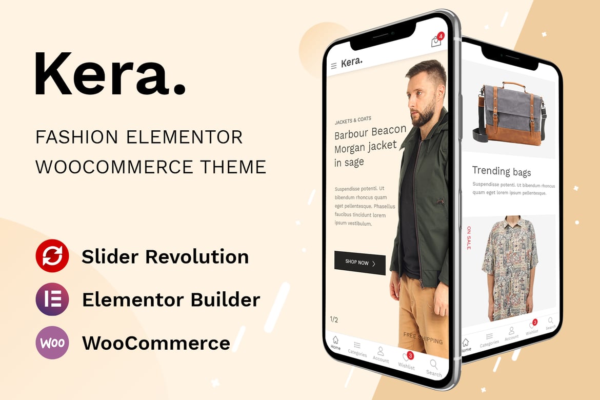 Kera - Tema WordPress Elementor untuk Toko Fashion Modern